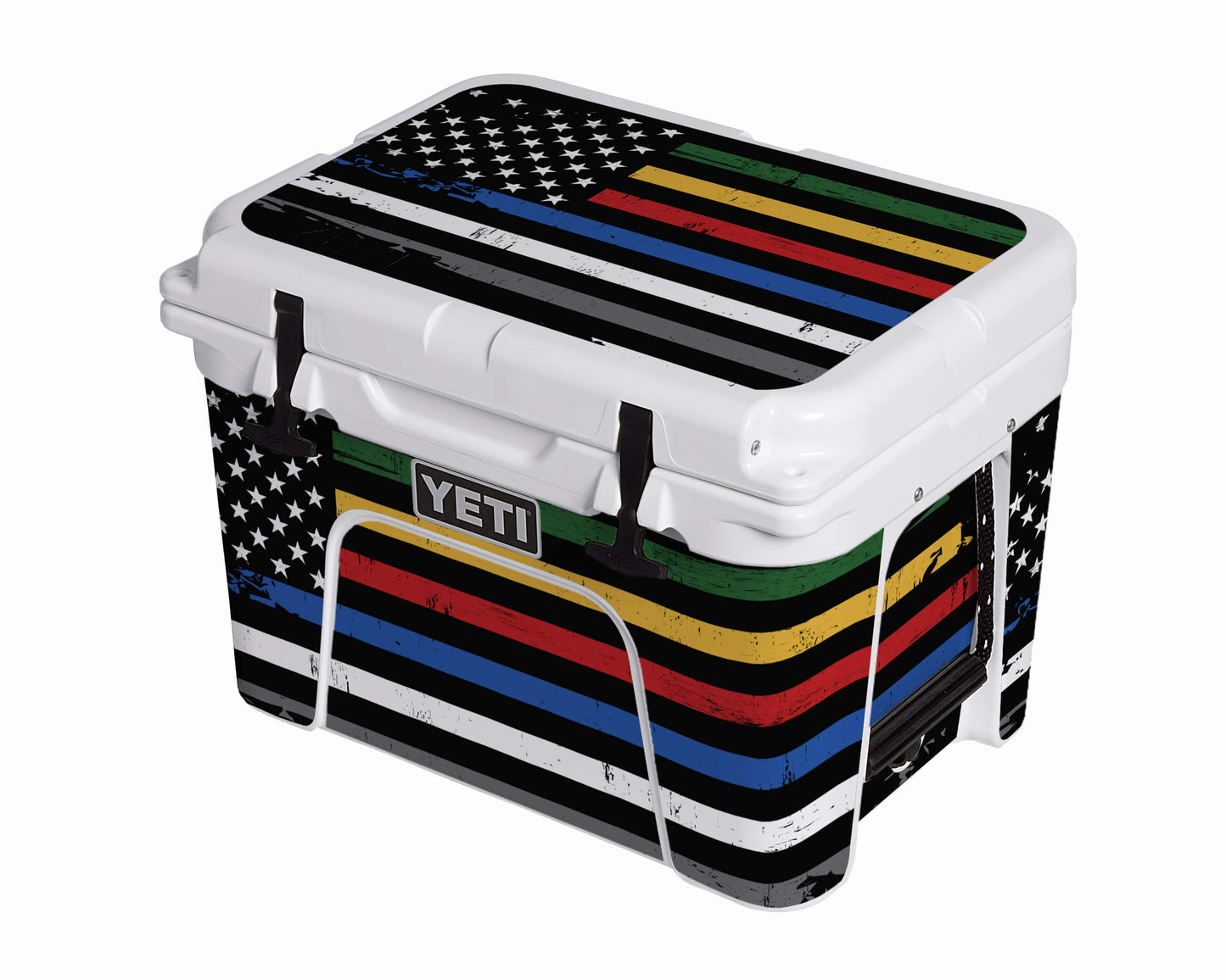 YETI Full Wrap American Flag Support Our Heroes