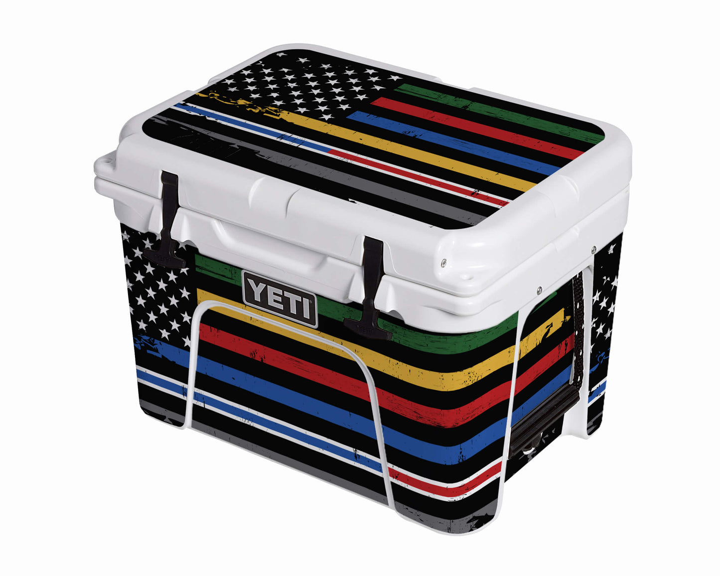YETI Full Wrap American Flag Support Our Heroes