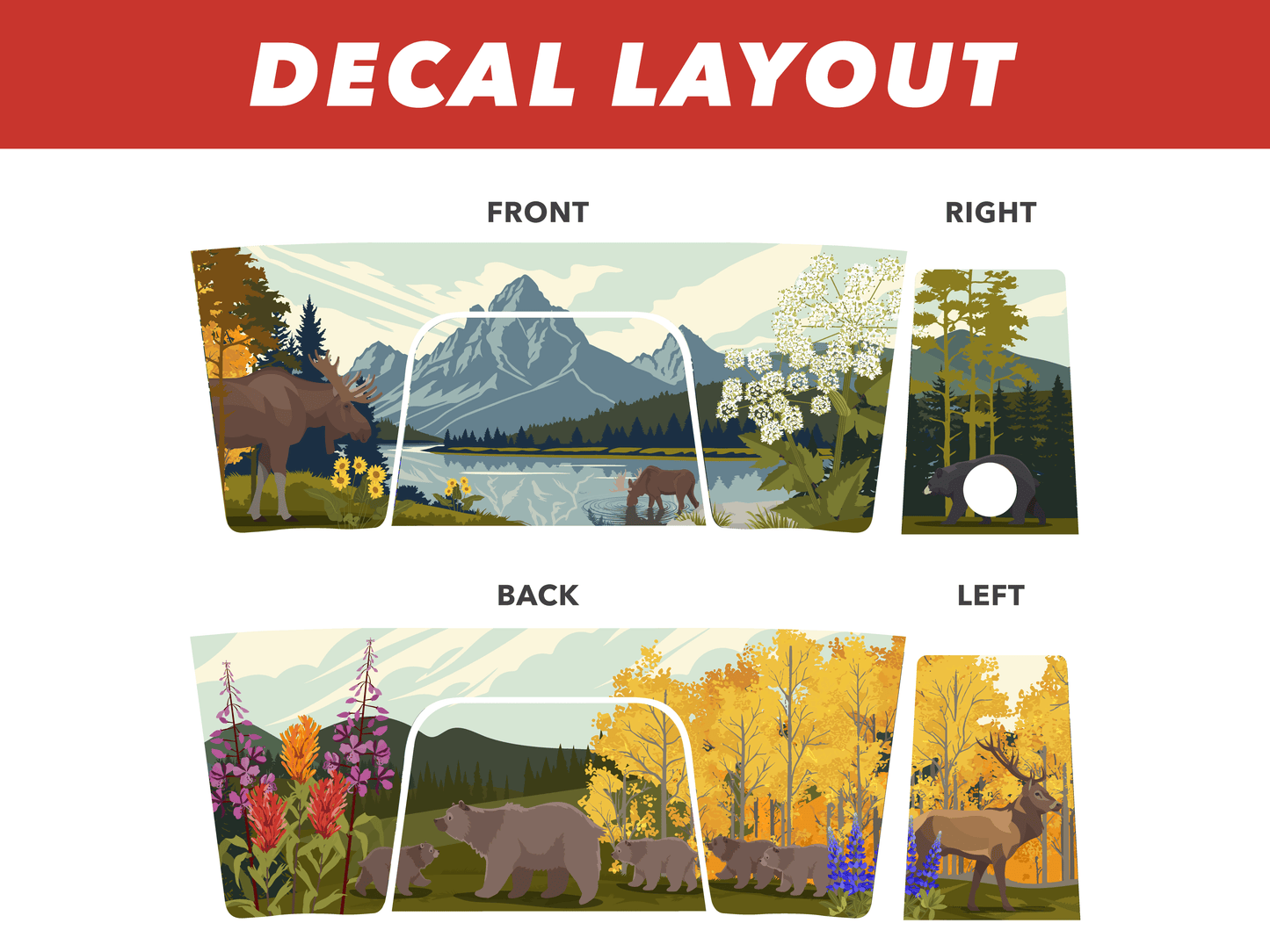 YETI Full Wrap National Parks - Grand Teton