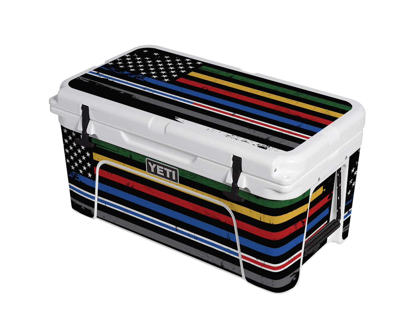 YETI Full Wrap American Flag Support Our Heroes