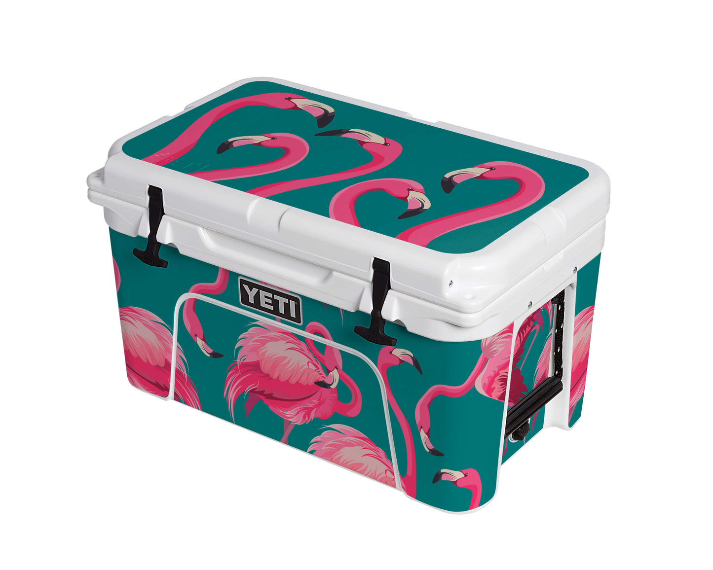 YETI Full Wrap Flamingos Teal