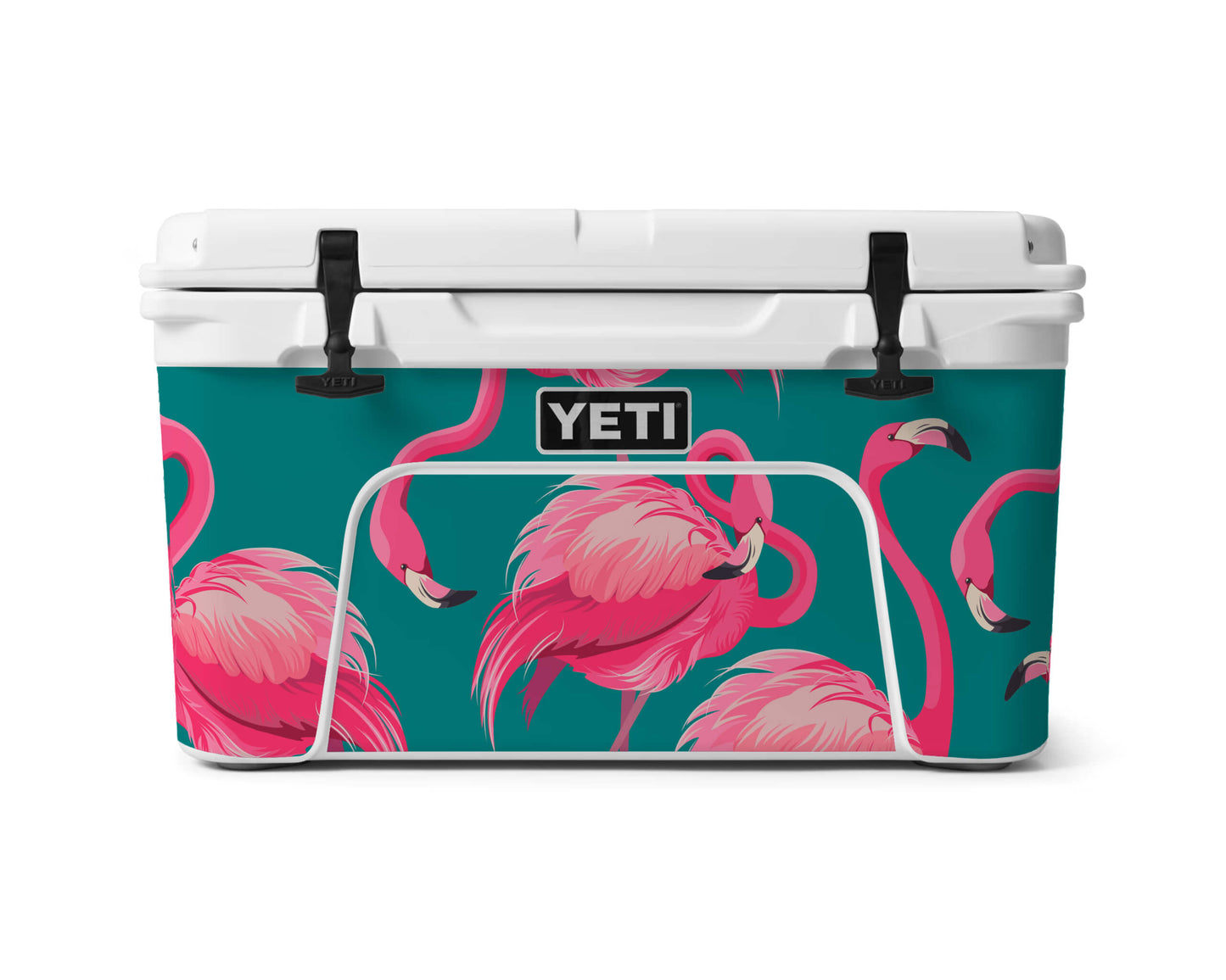 YETI Full Wrap Flamingos Teal