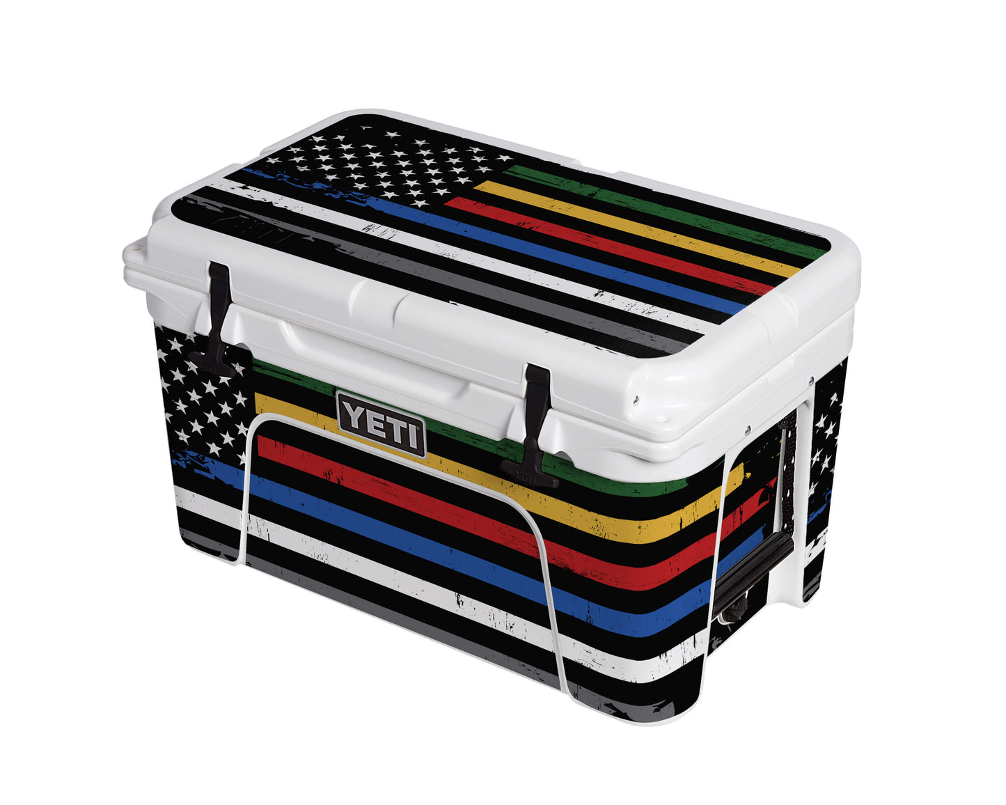 YETI Full Wrap American Flag Support Our Heroes