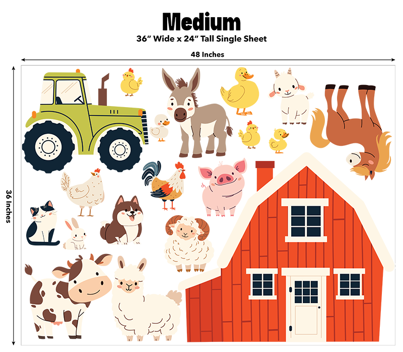 Farm Animals Decal Kit