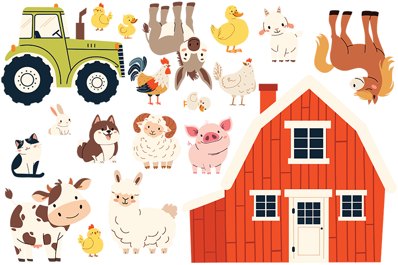 Farm Animals Decal Kit