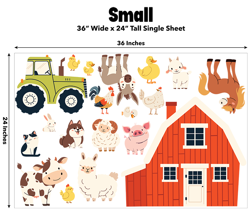 Farm Animals Decal Kit