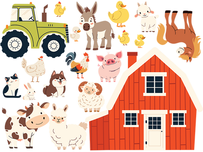 Farm Animals Decal Kit