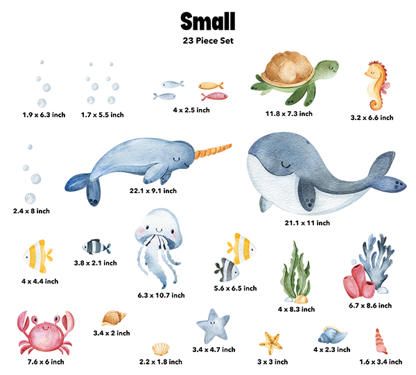 Sea Creature Decal Kit