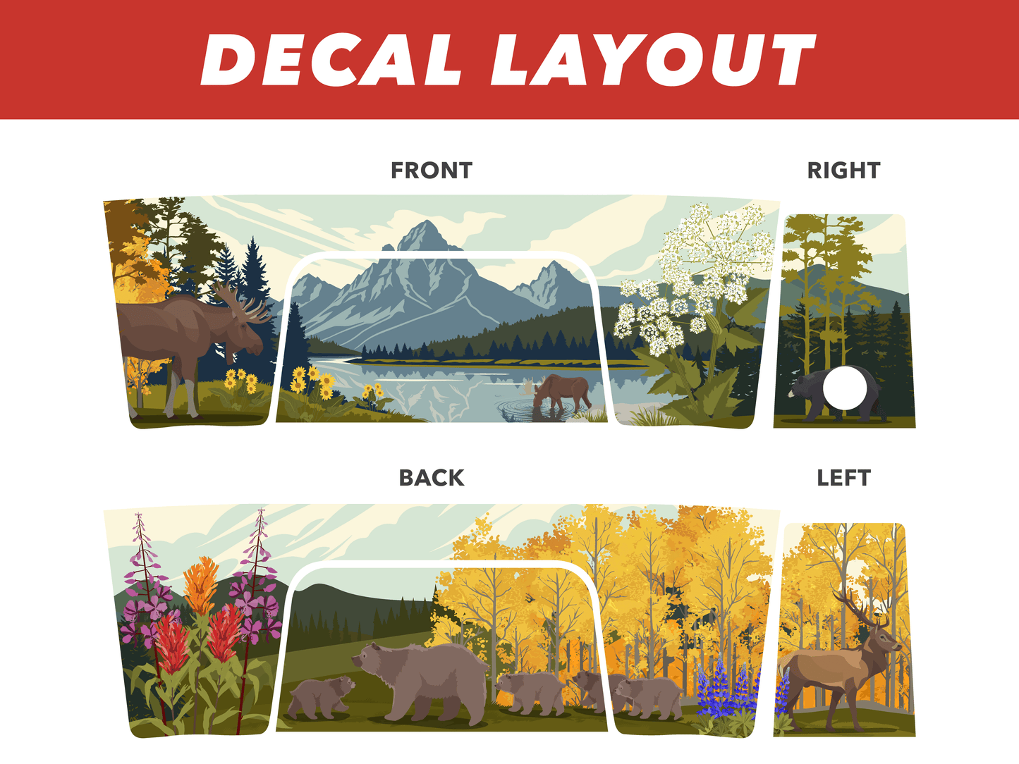 YETI Full Wrap National Parks - Grand Teton