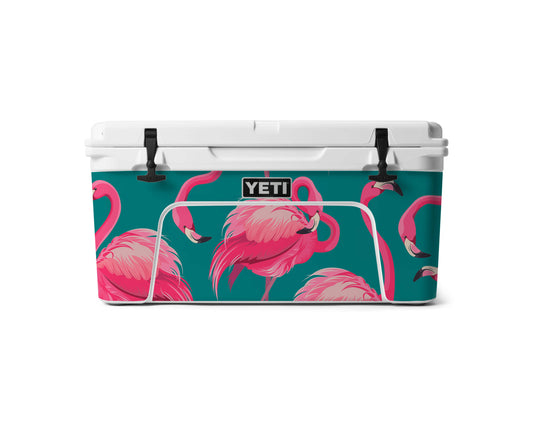 YETI Full Wrap Flamingos Teal