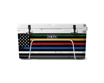 YETI 65 Full Wrap American Flag Support Our Heroes