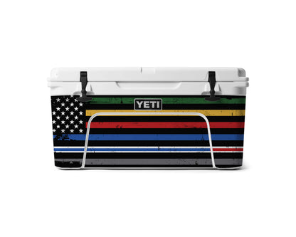 YETI 65 Full Wrap American Flag Support Our Heroes