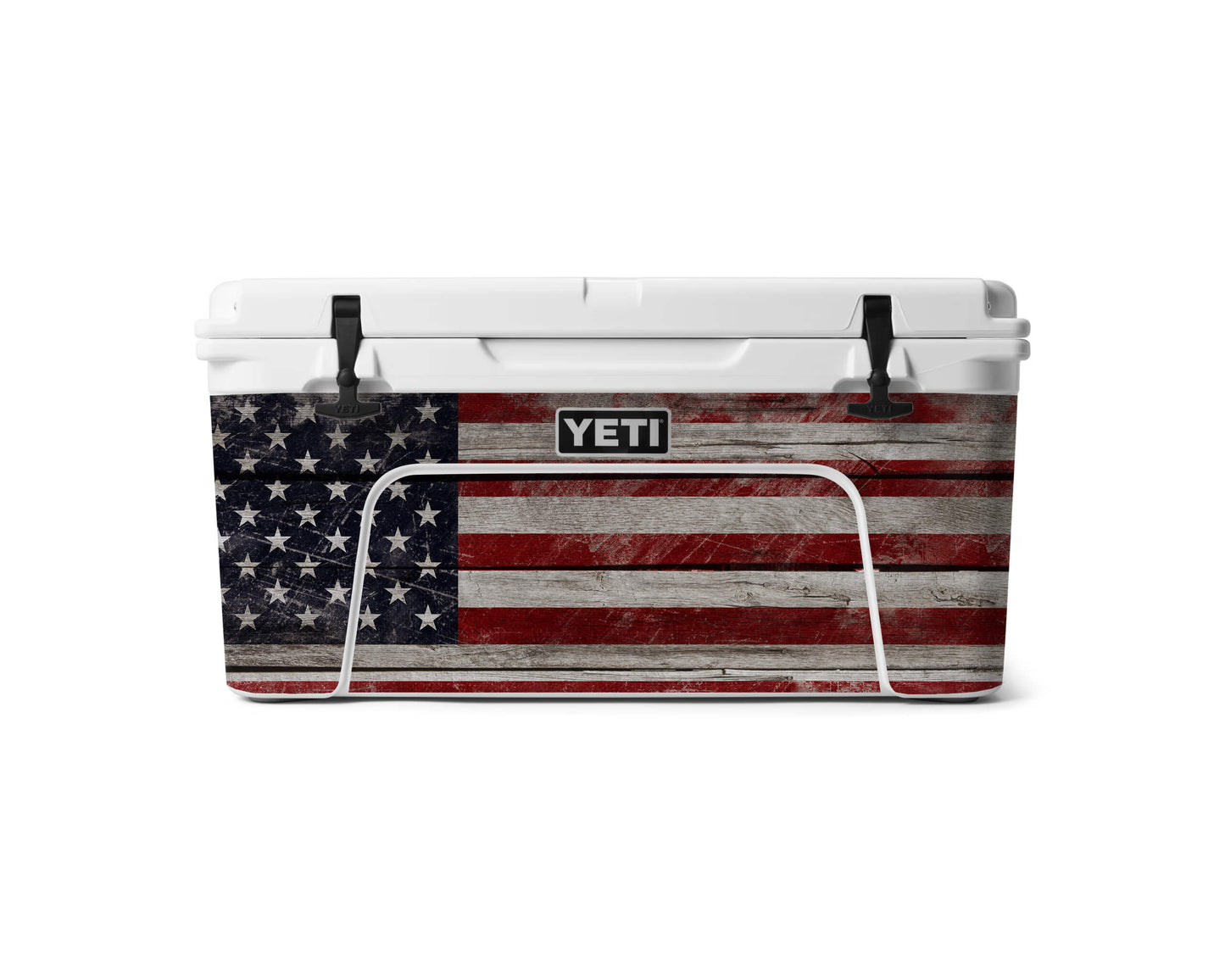 YETI 65 Full Wrap Rustic American Flag