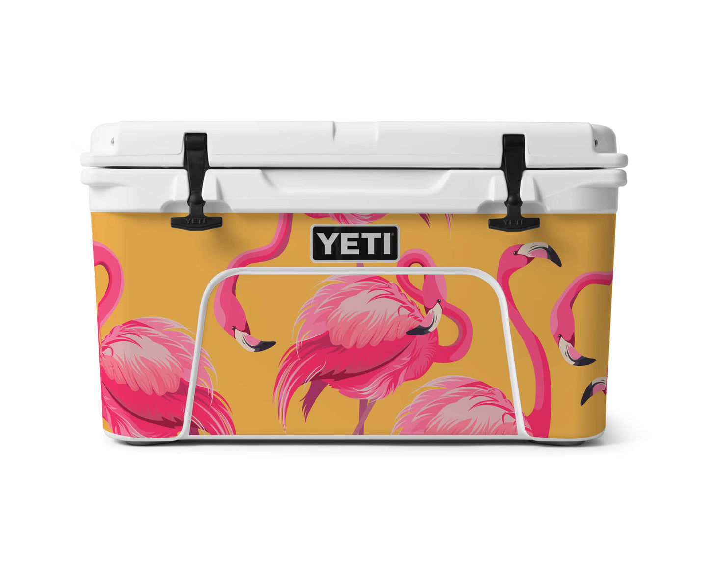 YETI Full Wrap Flamingos Mustard