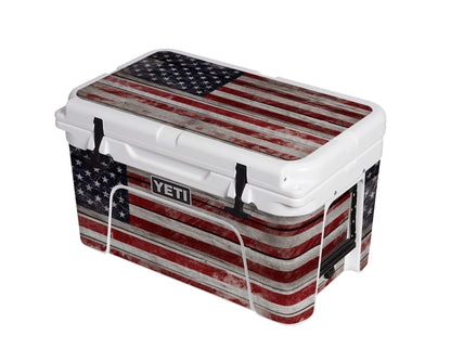 YETI 45 Full Wrap Rustic American Flag